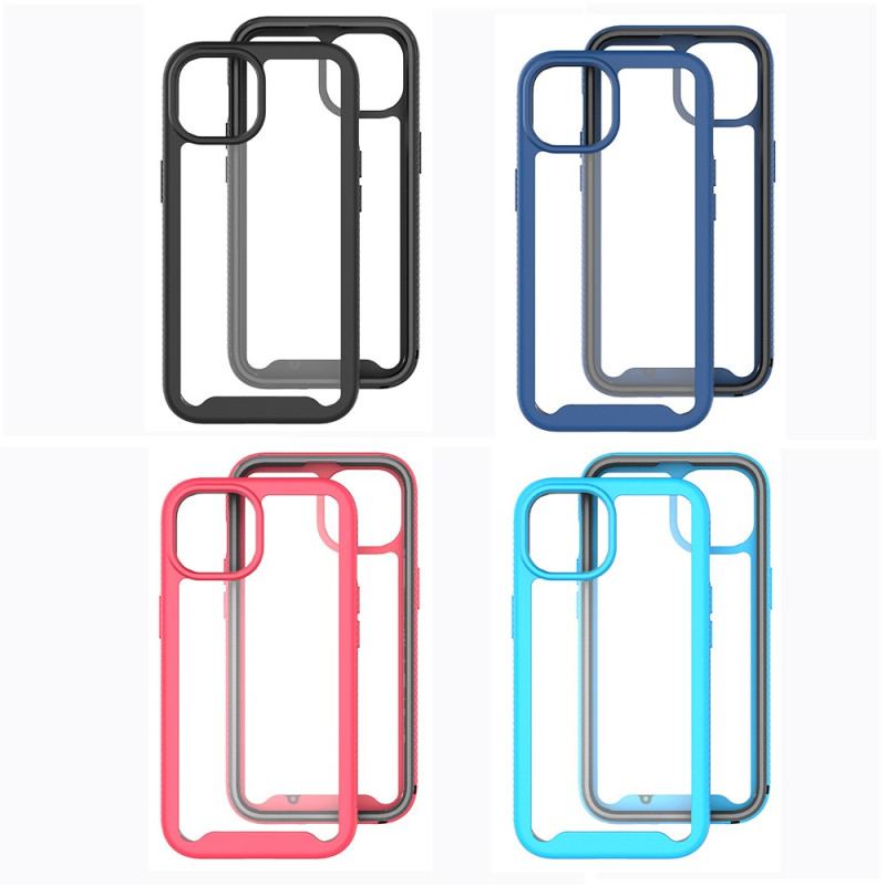 Capa Para iPhone 14 Pára-choques De Estrutura Híbrida