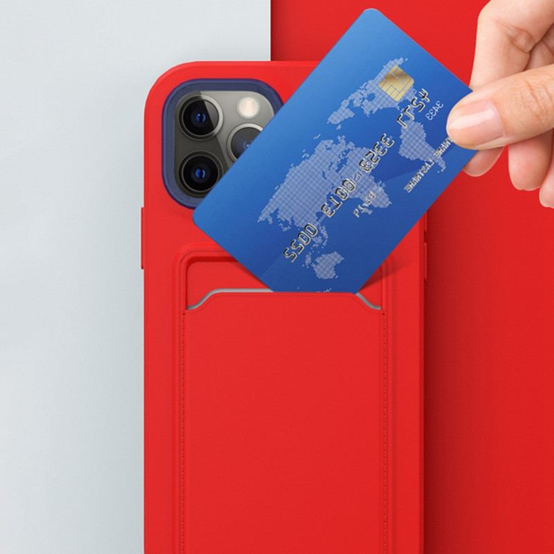 Capa Para iPhone 14 Porta Cartão Bicolor