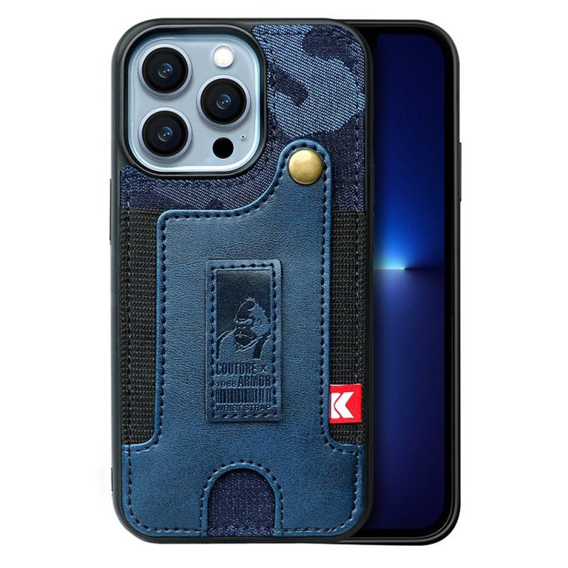 Capa Para iPhone 14 Porta-cartões E Alça Para Jeans