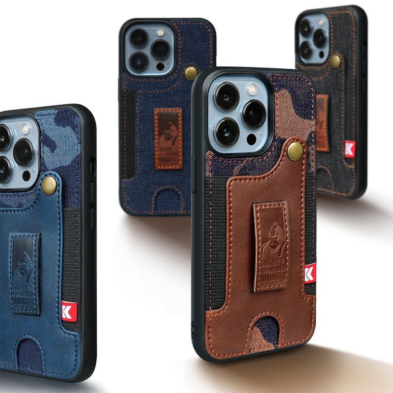 Capa Para iPhone 14 Porta-cartões E Alça Para Jeans