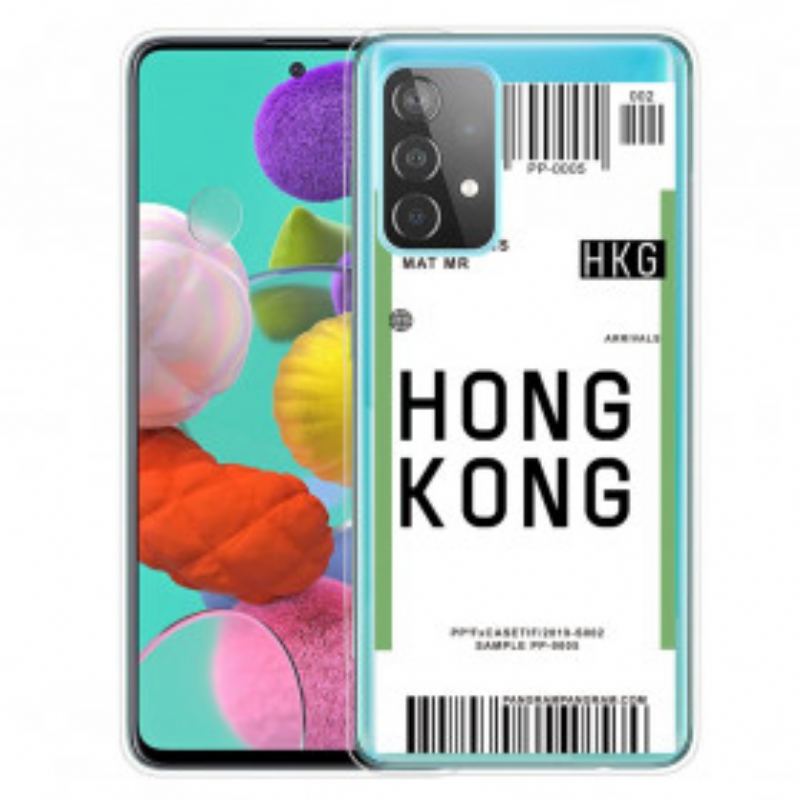 Capa De Celular Para Samsung Galaxy A32 5G Cartão De Embarque Para Hong Kong