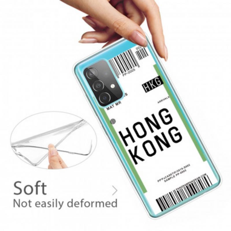 Capa De Celular Para Samsung Galaxy A32 5G Cartão De Embarque Para Hong Kong