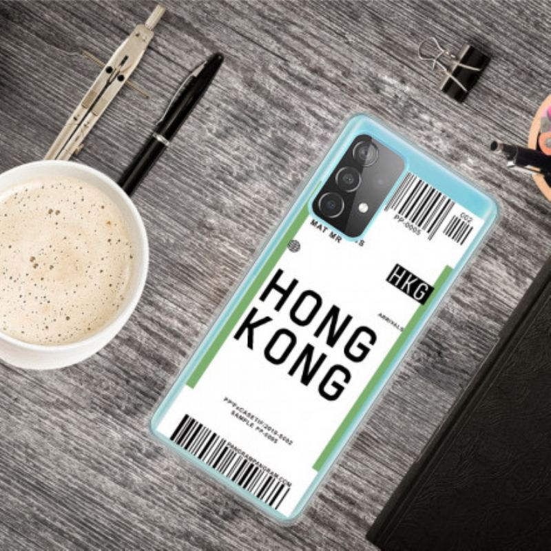 Capa De Celular Para Samsung Galaxy A32 5G Cartão De Embarque Para Hong Kong