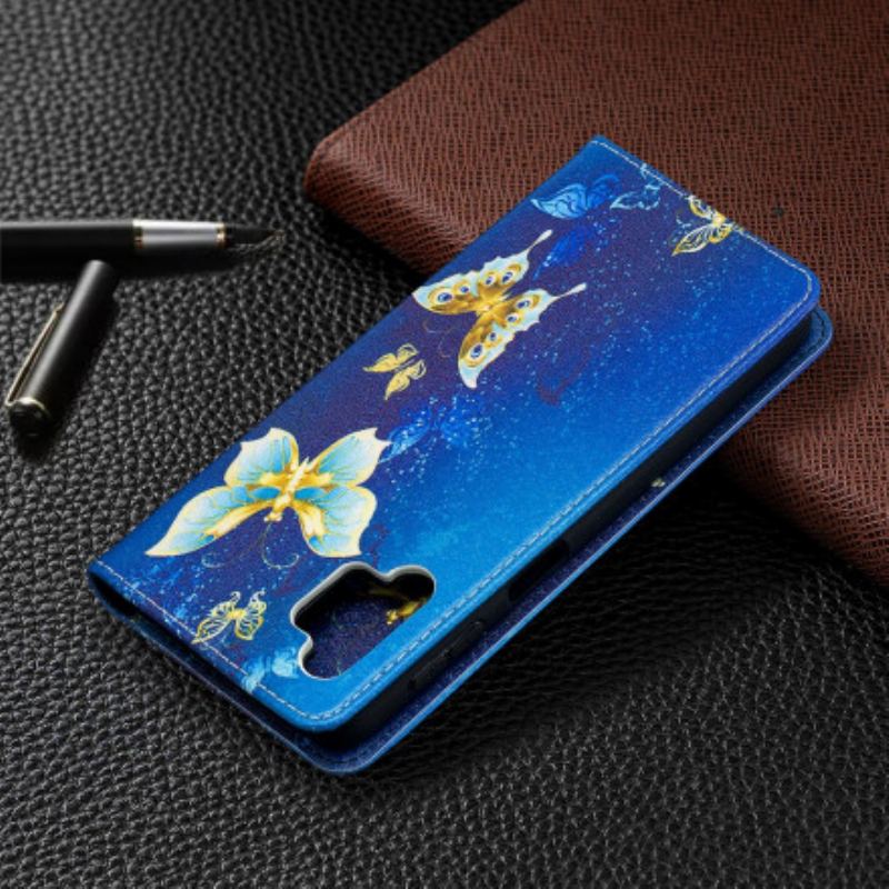 Capa De Celular Para Samsung Galaxy A32 5G Flip Borboletas Coloridas