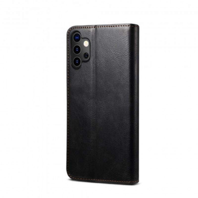 Capa De Celular Para Samsung Galaxy A32 5G Flip Couro Sintético Encerado