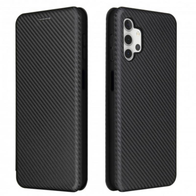 Capa De Celular Para Samsung Galaxy A32 5G Flip Fibra De Carbono