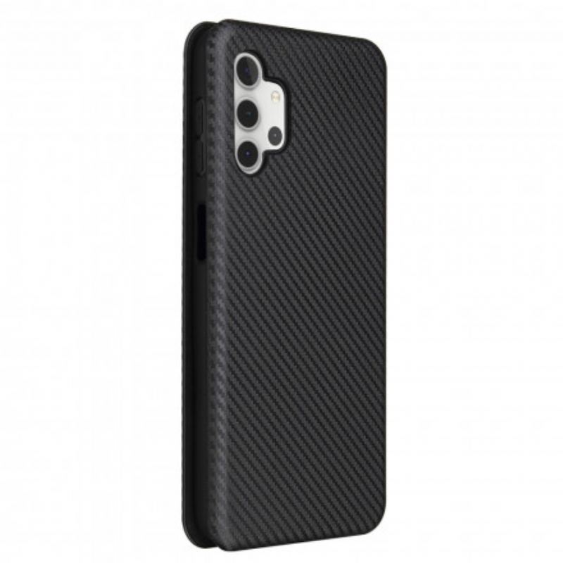 Capa De Celular Para Samsung Galaxy A32 5G Flip Fibra De Carbono