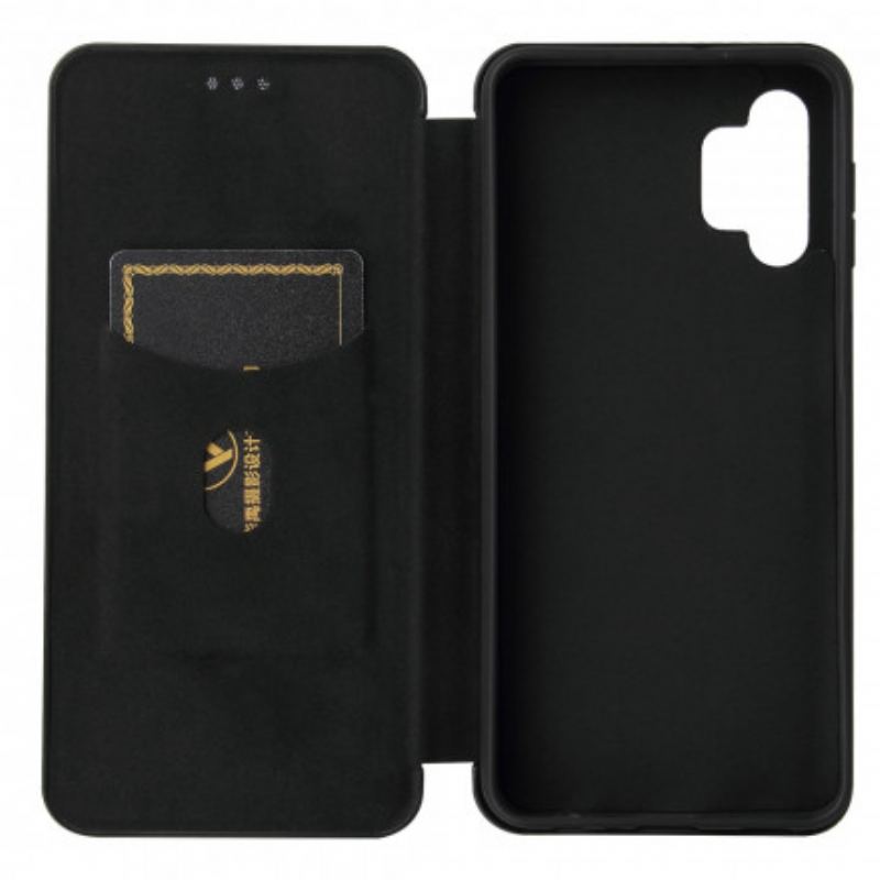 Capa De Celular Para Samsung Galaxy A32 5G Flip Fibra De Carbono