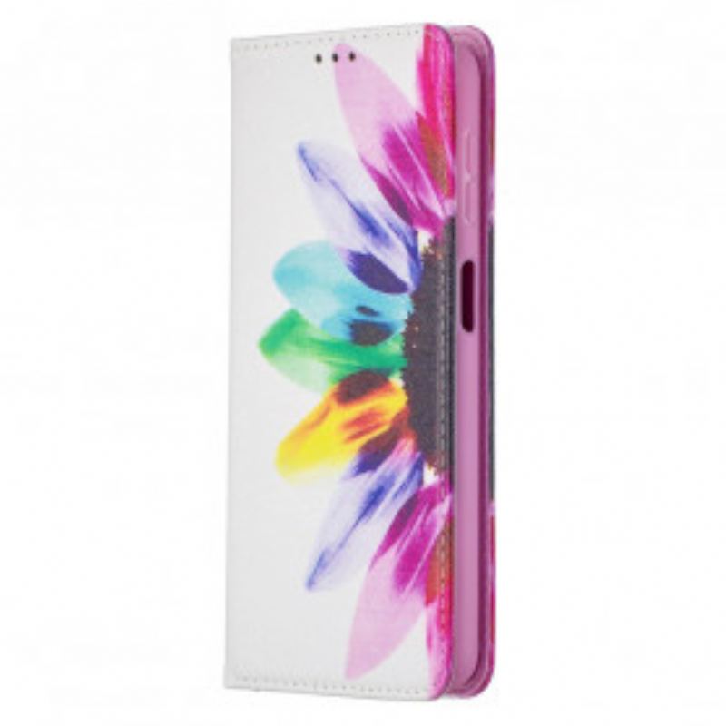 Capa De Celular Para Samsung Galaxy A32 5G Flip Flor Aquarela