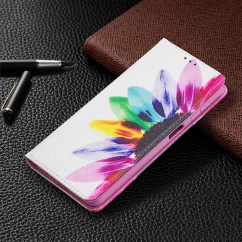 Capa De Celular Para Samsung Galaxy A32 5G Flip Flor Aquarela