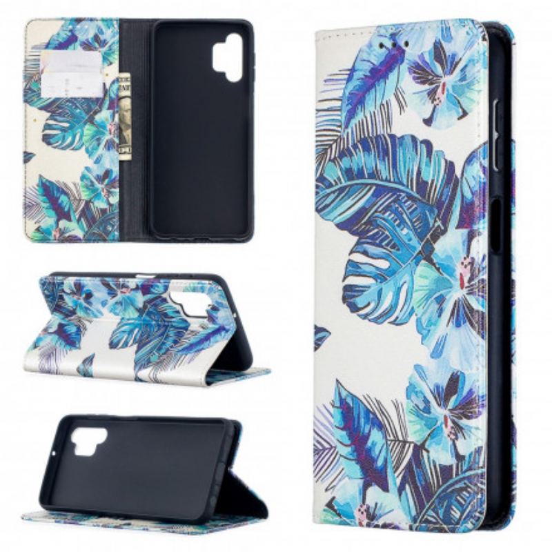 Capa De Celular Para Samsung Galaxy A32 5G Flip Folhas