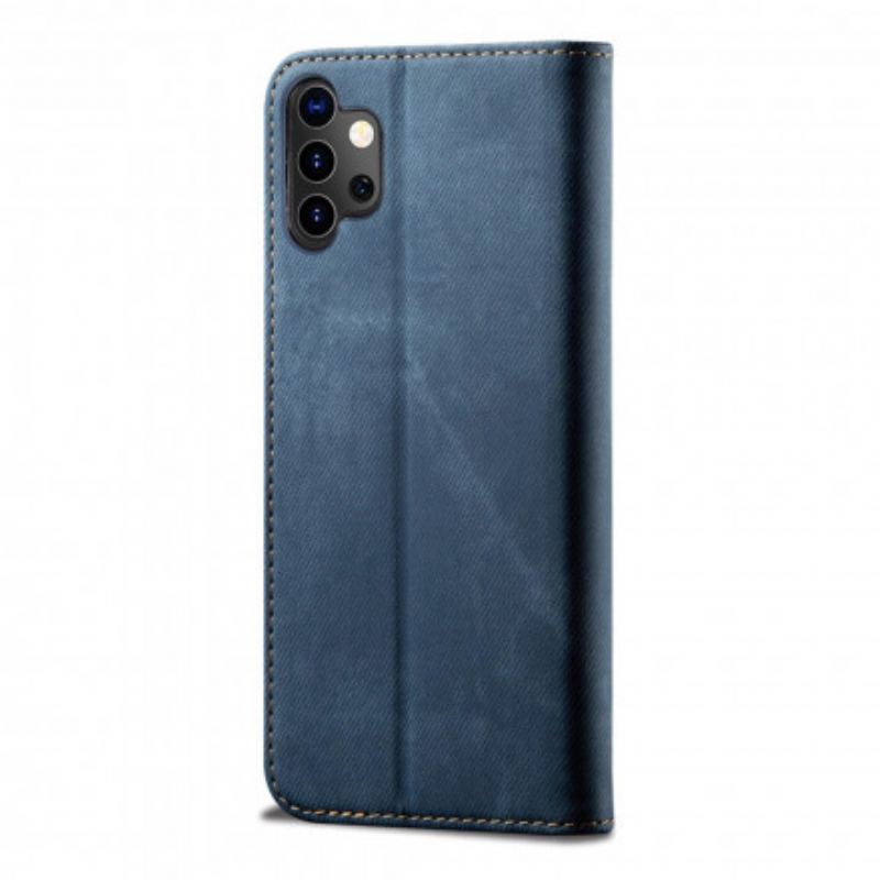 Capa De Celular Para Samsung Galaxy A32 5G Flip Tecido Jeans