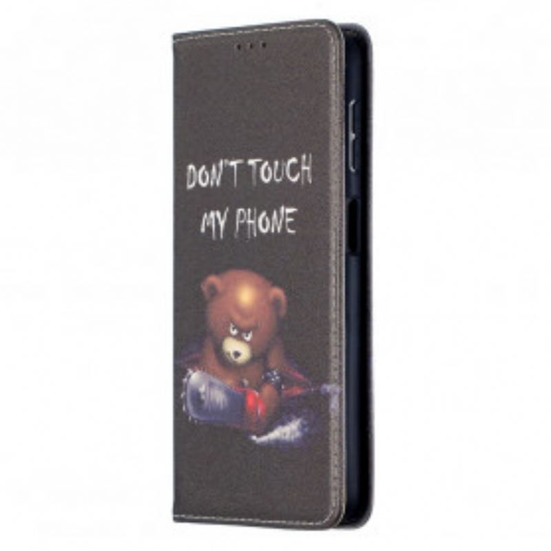 Capa De Celular Para Samsung Galaxy A32 5G Flip Urso Perigoso