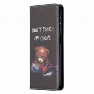 Capa De Celular Para Samsung Galaxy A32 5G Flip Urso Perigoso