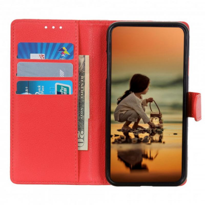 Capa De Couro Para Samsung Galaxy A32 5G Couro Falso Tradicional