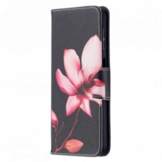 Capa De Couro Para Samsung Galaxy A32 5G Flor Rosa