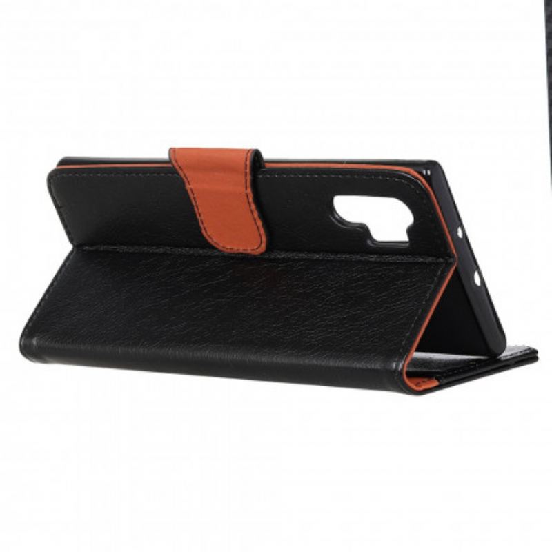 Capa De Couro Para Samsung Galaxy A32 5G Couro Napa Rachado