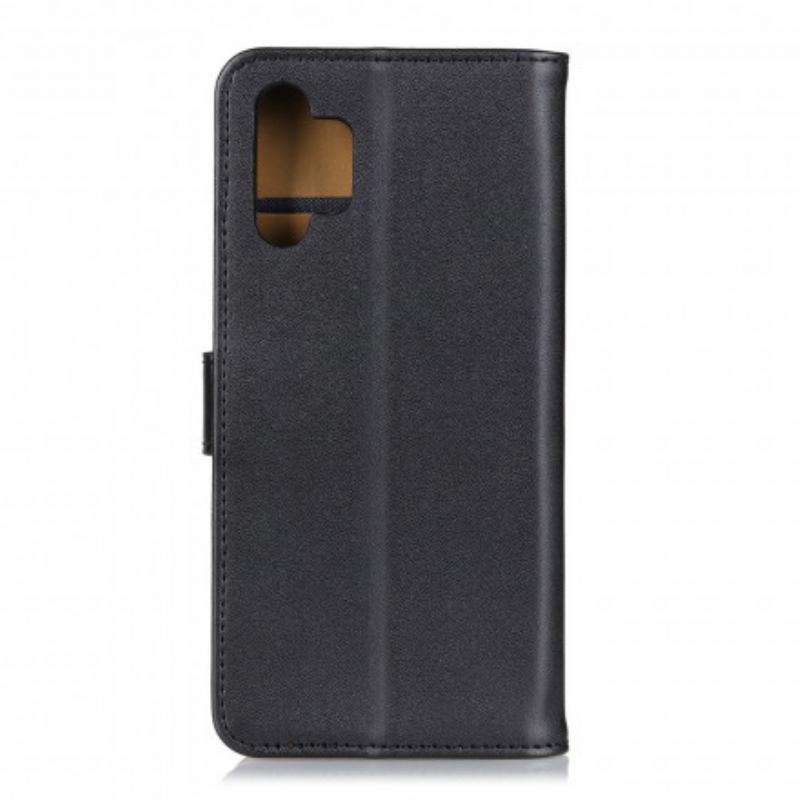 Capa De Couro Para Samsung Galaxy A32 5G Couro Sintético Liso