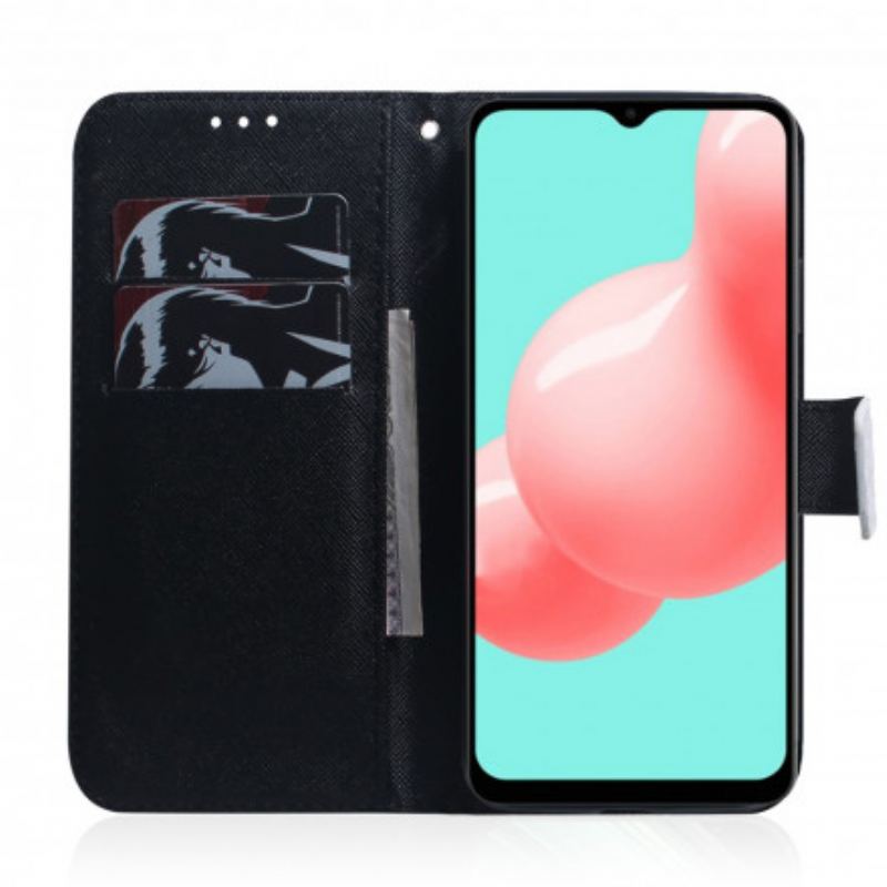 Capa Flip Para Samsung Galaxy A32 5G Cara De Panda