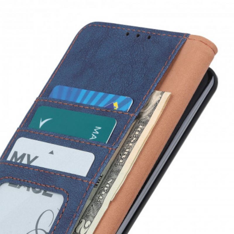 Capa Flip Para Samsung Galaxy A32 5G Couro Dividido Retrô Khazneh