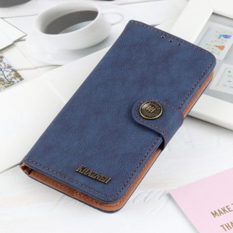 Capa Flip Para Samsung Galaxy A32 5G Couro Dividido Retrô Khazneh