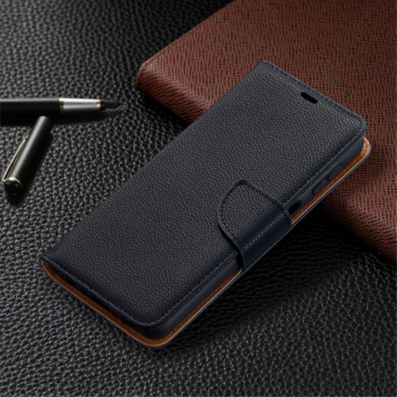 Capa Flip Para Samsung Galaxy A32 5G De Couro Lichia Rabat Oblíqua