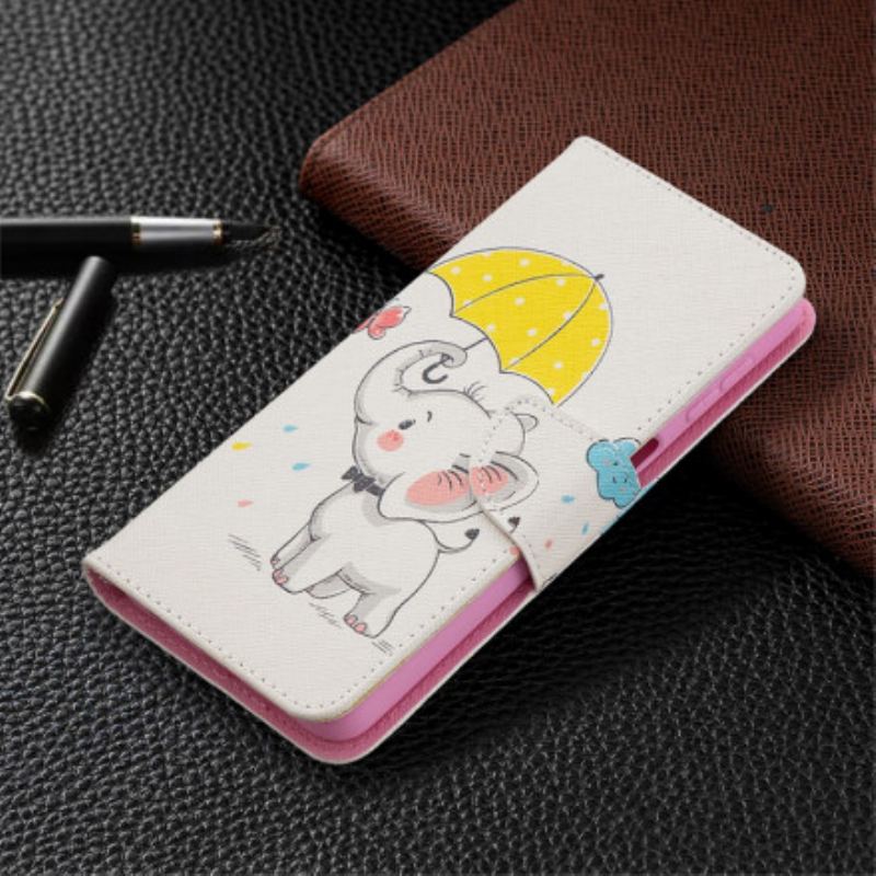 Capa Flip Para Samsung Galaxy A32 5G Elefante Bébé