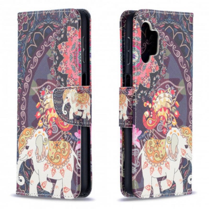 Capa Flip Para Samsung Galaxy A32 5G Elefante Indiano