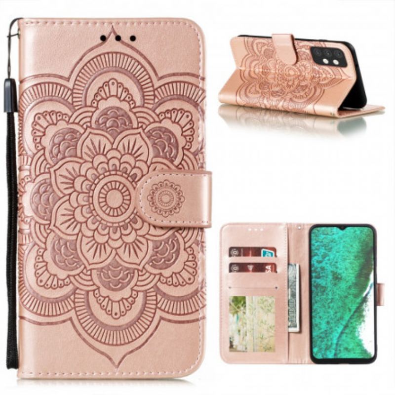 Capa Flip Para Samsung Galaxy A32 5G Mandala Completa