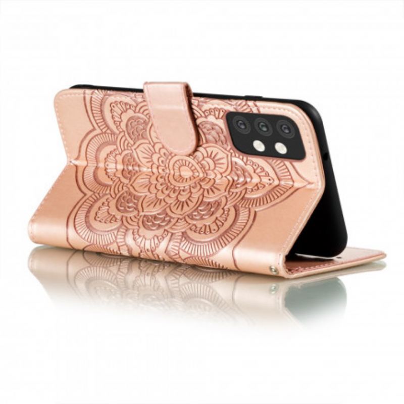 Capa Flip Para Samsung Galaxy A32 5G Mandala Completa