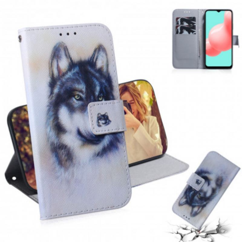 Capa Flip Para Samsung Galaxy A32 5G Olhar Canino