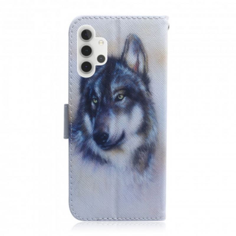 Capa Flip Para Samsung Galaxy A32 5G Olhar Canino