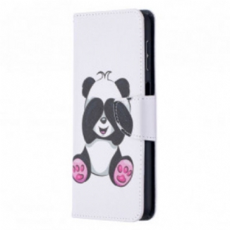 Capa Flip Para Samsung Galaxy A32 5G Panda Divertido