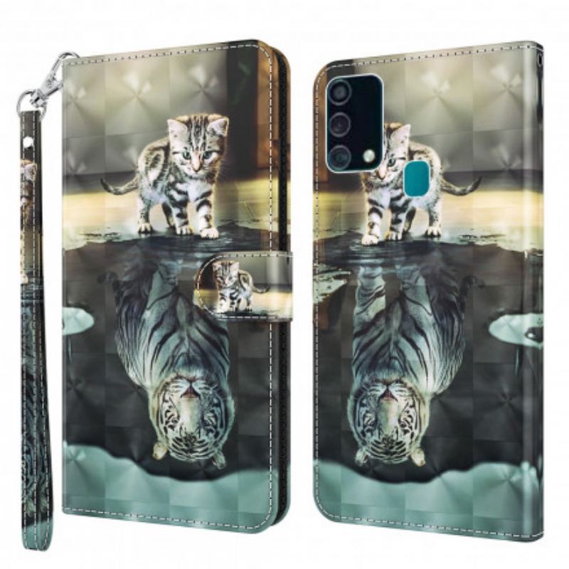 Capa Flip Para Samsung Galaxy A32 5G Ponto De Luz Ernest O Tigre