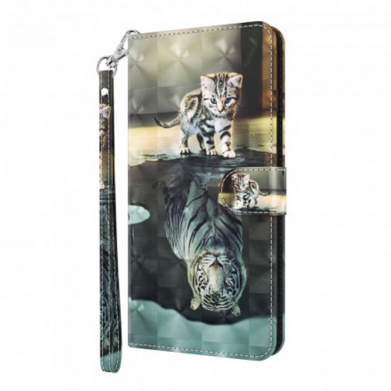 Capa Flip Para Samsung Galaxy A32 5G Ponto De Luz Ernest O Tigre