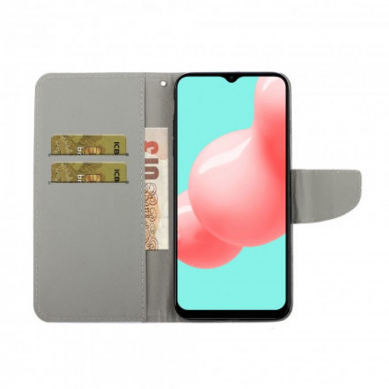 Capa Folio Para Samsung Galaxy A32 5G Aquarela Apanhador De Sonhos