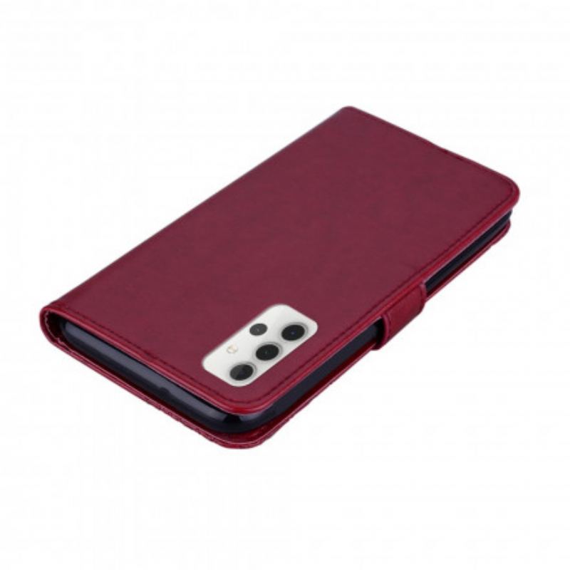 Capa Folio Para Samsung Galaxy A32 5G Coruja Mandala E Charme