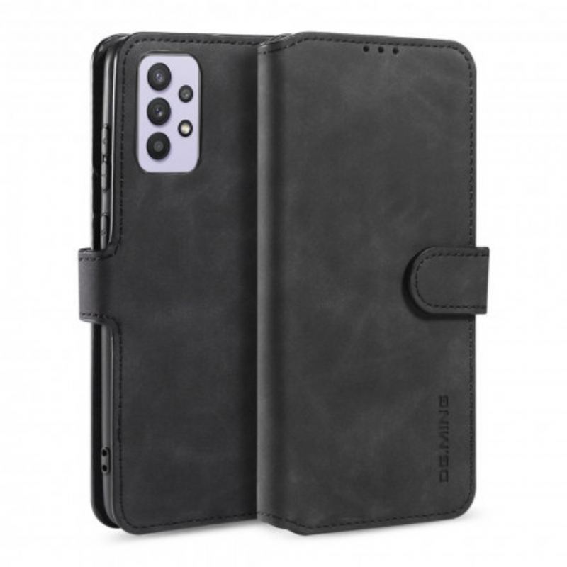 Capa Folio Para Samsung Galaxy A32 5G Dg.ming Retro