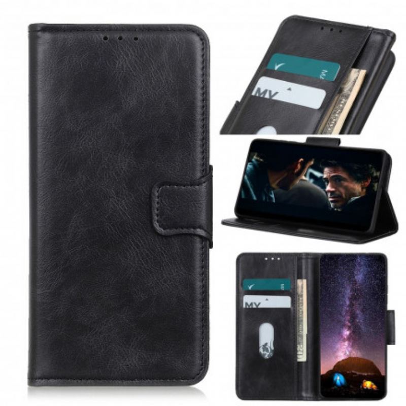 Capa Folio Para Samsung Galaxy A32 5G Fecho Reversível Efeito Couro