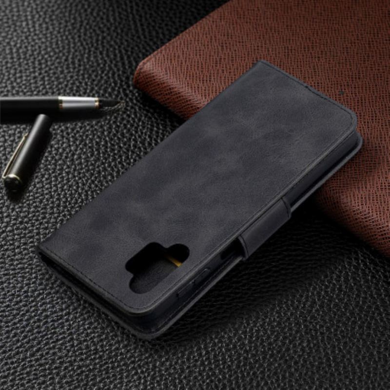 Capa Folio Para Samsung Galaxy A32 5G Flip Retalho Liso Oblíquo