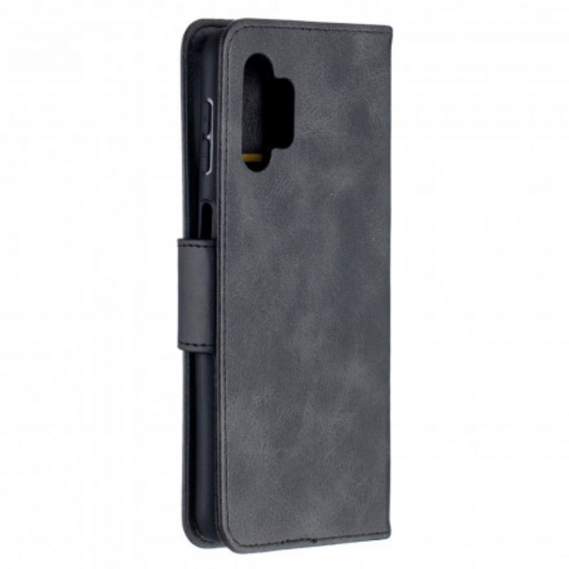 Capa Folio Para Samsung Galaxy A32 5G Flip Retalho Liso Oblíquo