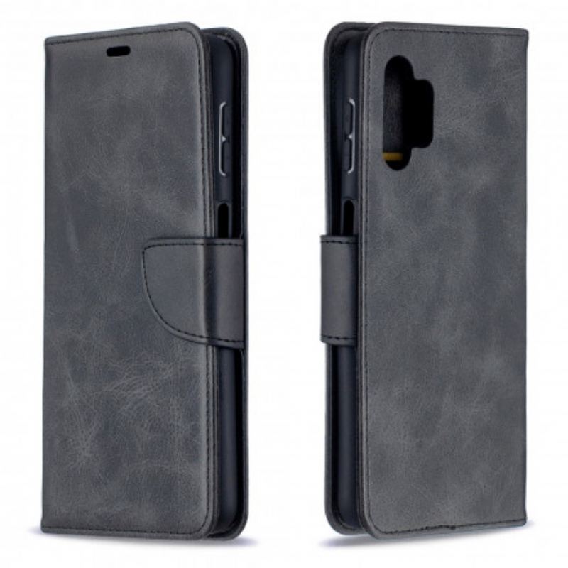 Capa Folio Para Samsung Galaxy A32 5G Flip Retalho Liso Oblíquo