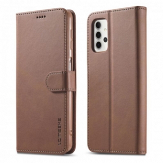 Capa Folio Para Samsung Galaxy A32 5G Lc.imeeke Efeito Couro