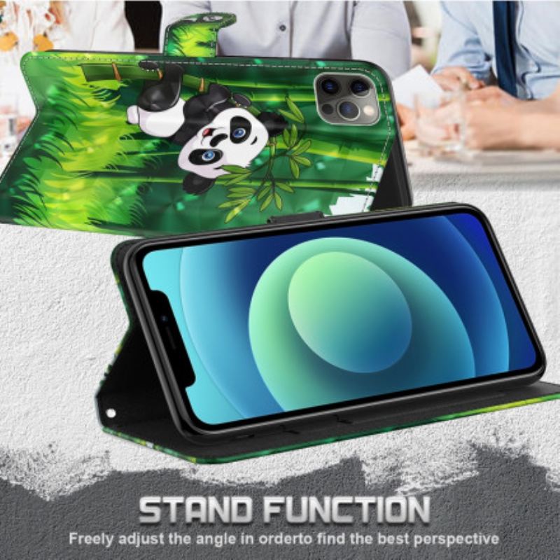 Capa Folio Para Samsung Galaxy A32 5G Panda Light Spot E Bambu