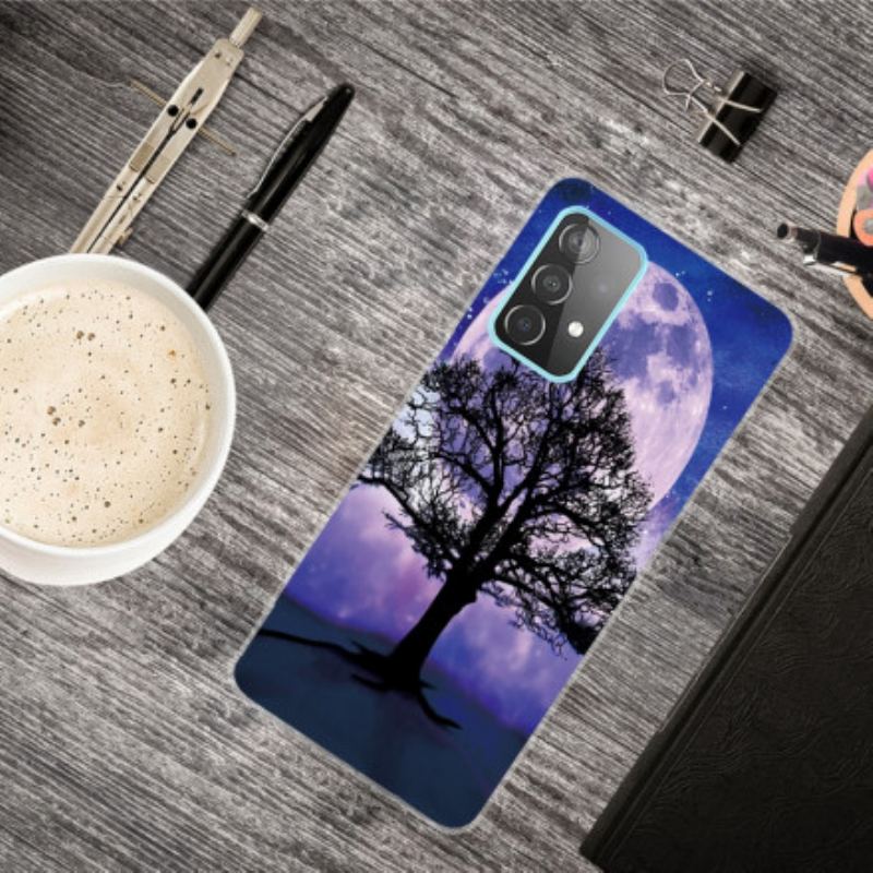 Capa Para Samsung Galaxy A32 5G Árvore E Lua