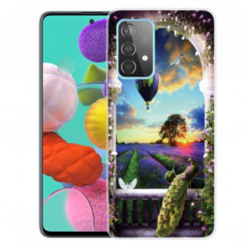 Capa Para Samsung Galaxy A32 5G Balão De Ar Quente Flexível