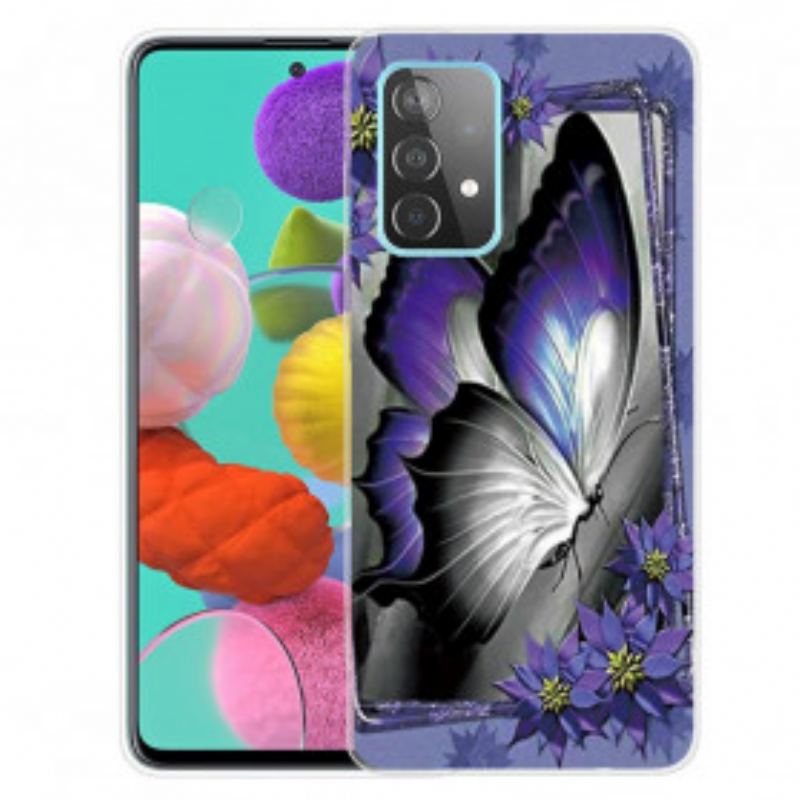 Capa Para Samsung Galaxy A32 5G Borboleta Real