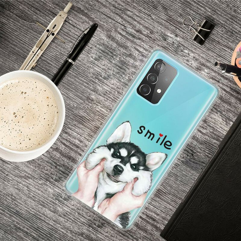 Capa Para Samsung Galaxy A32 5G Cachorro Sorridente