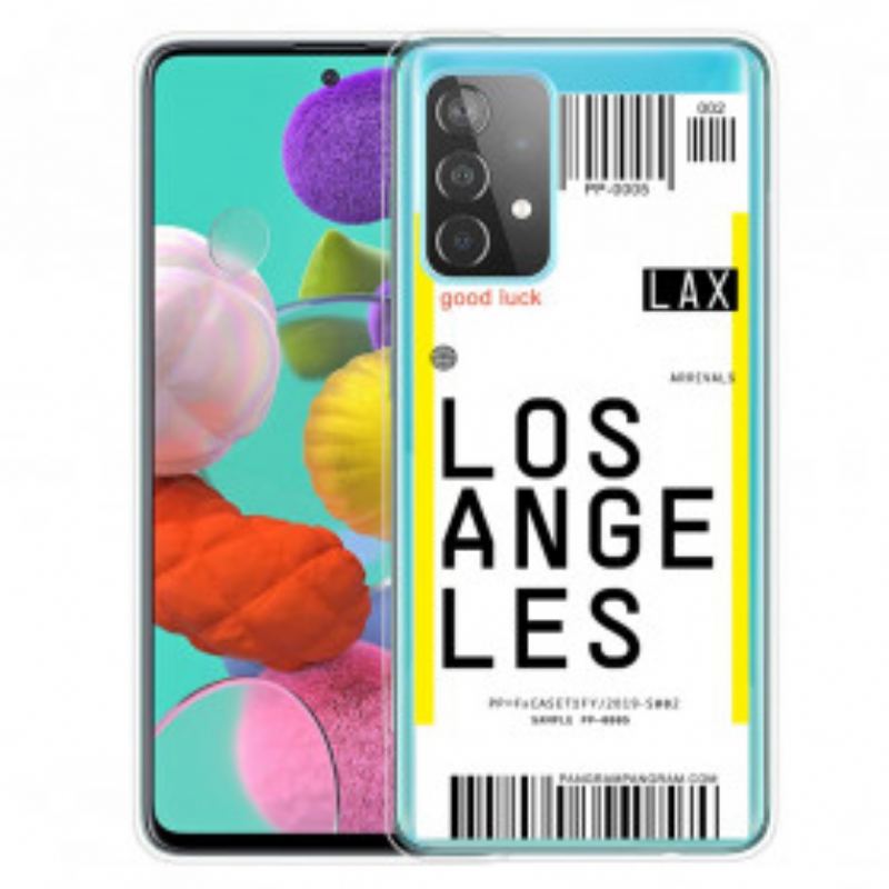 Capa Para Samsung Galaxy A32 5G Cartão De Embarque Para Los Angeles