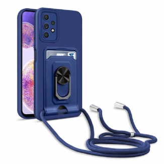 Capa Para Samsung Galaxy A32 5G De celular Cordão E Suporte Para Porta-cartões